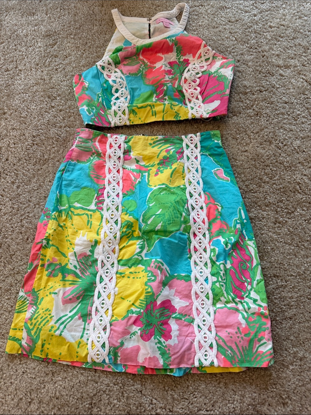 Lilly Pulitzer Cropped Set - Big Flirt